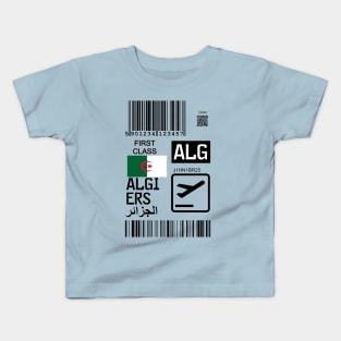 Algiers Algeria travel ticket Kids T-Shirt